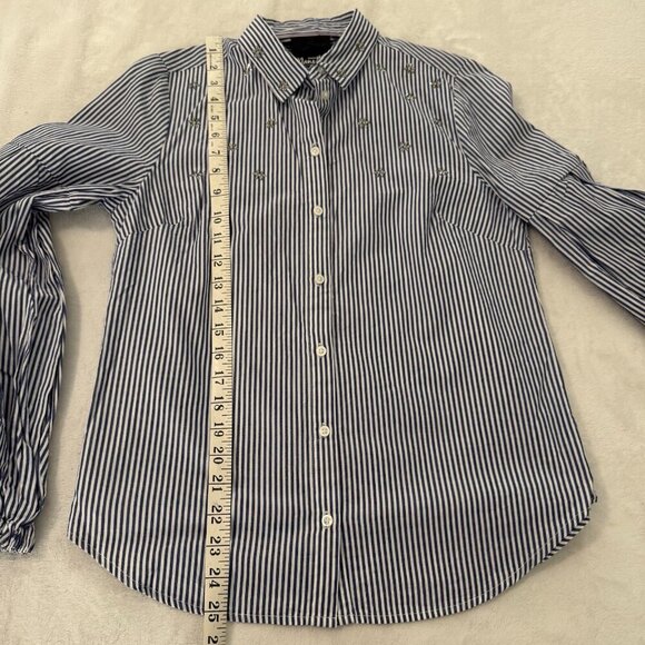 Nanette Lepore Women’s Small Button Down Shirt Preppy - Picture 12 of 14